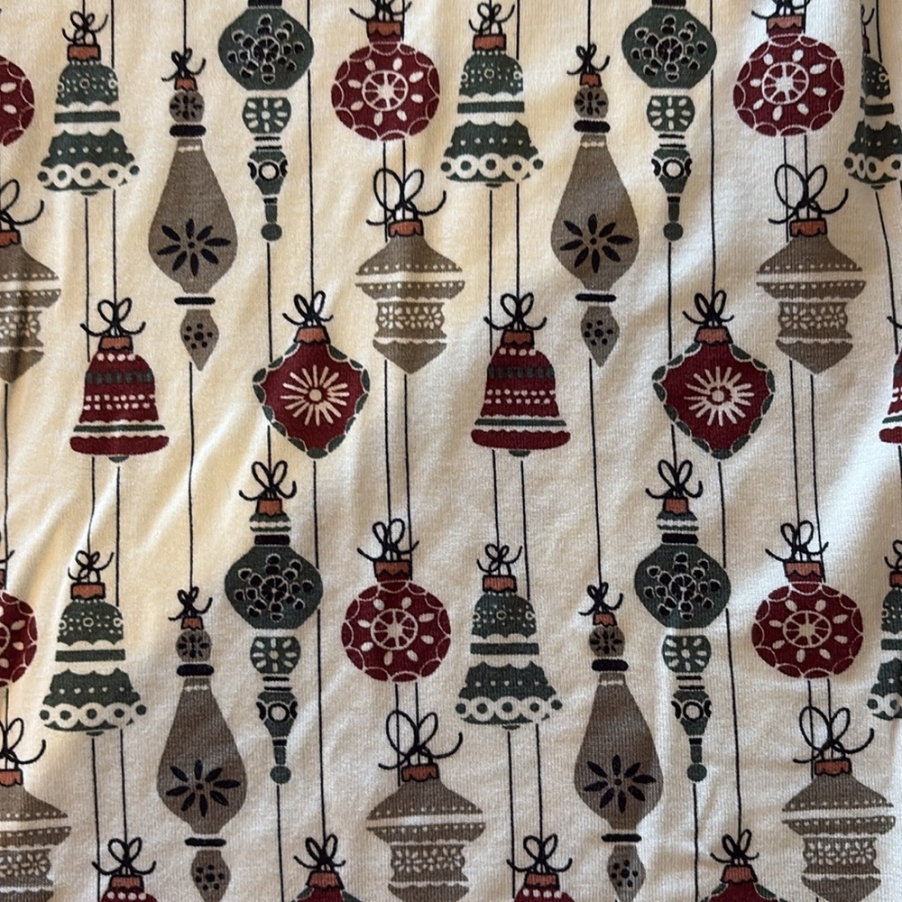 Kate Quinn Christmas Holiday Ornaments Women’s Dress Size M Medium NWOT Bamboo